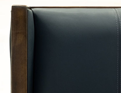IFD - Forge - Upholstered Chair (100% Leather) in Blue (Set of 2) - IFD5824CHUBL view 5