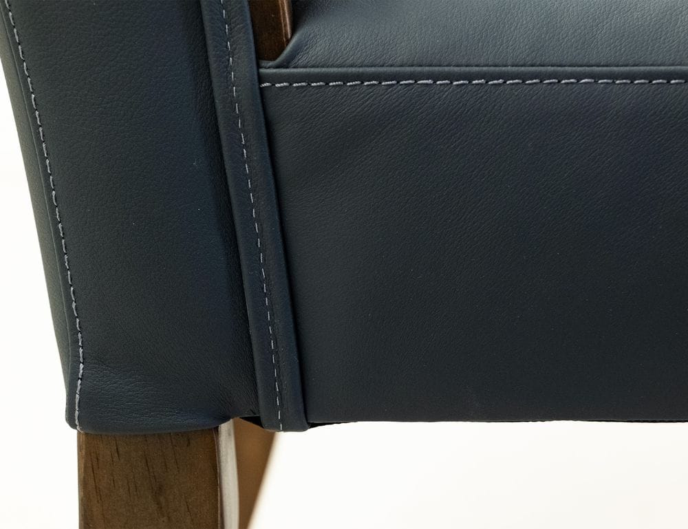 IFD - Forge - Upholstered Chair (100% Leather) in Blue (Set of 2) - IFD5824CHUBL view 7