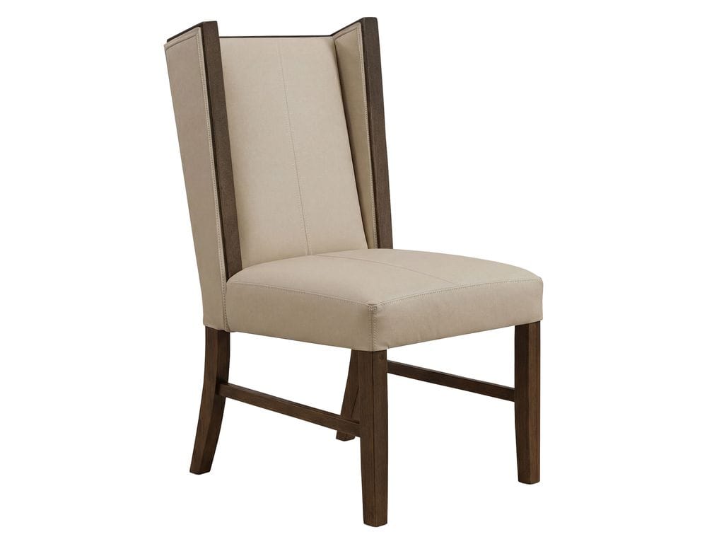 IFD - Forge - Upholstered Chair (100% Leather) in Ivory (Set of 2) - IFD5824CHUBG view 1