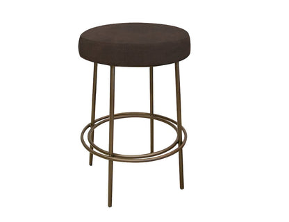IFD  - Frida  - Wooden Frame & Metal Base, 24" Stool  - Brown/Gray  - IUP802-STL24-212 view 1