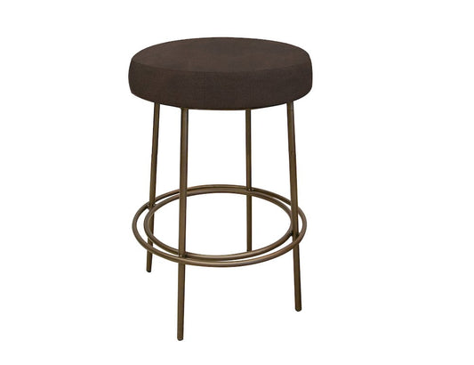 IFD  - Frida  - Wooden Frame & Metal Base, 24" Stool  - Brown/Gray  - IUP802-STL24-212 view 1