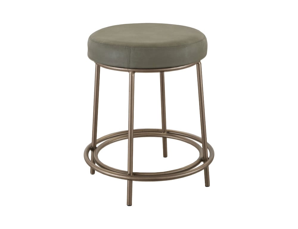 IFD  - Frida  - Wooden Frame & Metal Base, 24" Stool  - Green  - IUP802-STL24-232 view 2