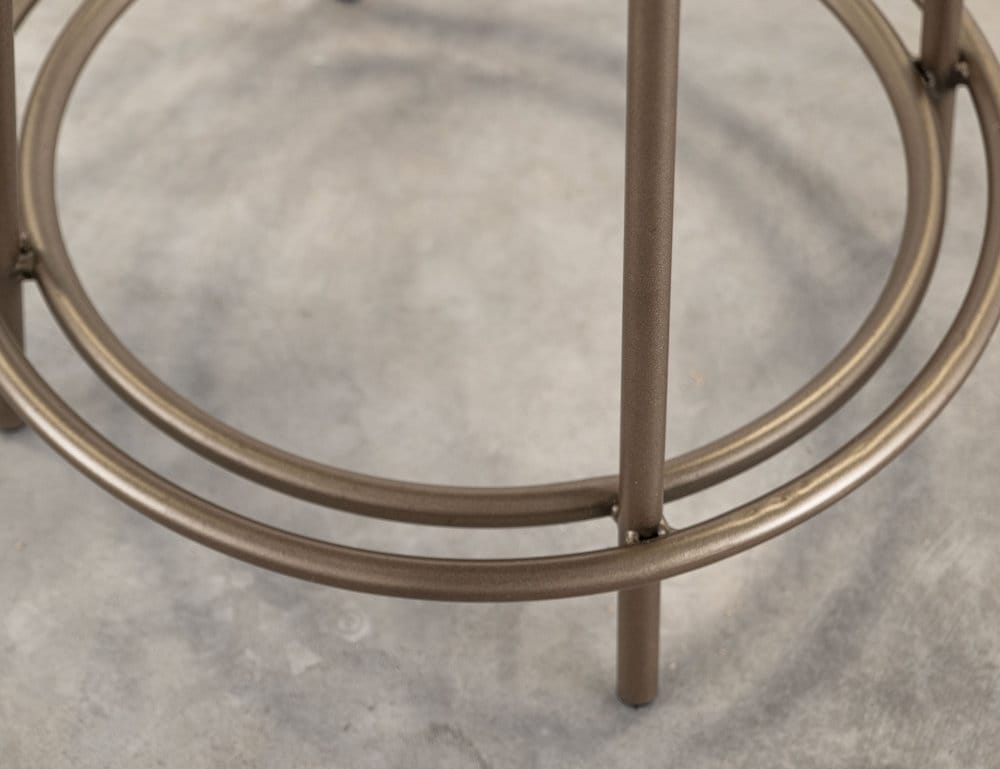 IFD  - Frida  - Wooden Frame & Metal Base, 24" Stool  - Green  - IUP802-STL24-232 view 4