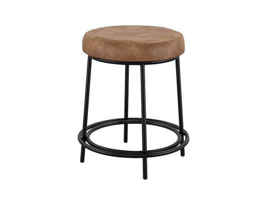 IFD  - Frida  - Wooden Frame & Metal Base, 24" Stool  - Orange  - IUP802-STL24-202 view 2