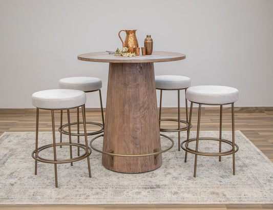 IFD - Frida - Wooden Frame & Metal Base, 30in Stool - IUP802-STL30-161 view 2