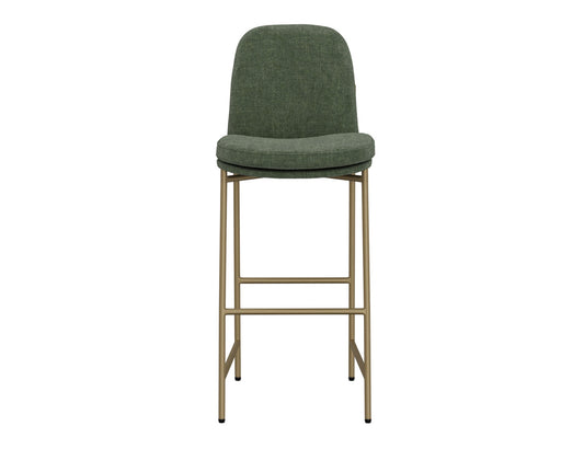 IFD - Frida - Wooden Frame & Metal Base, 30in Upholstered Barstool - IUP803-BST30-111 view 2