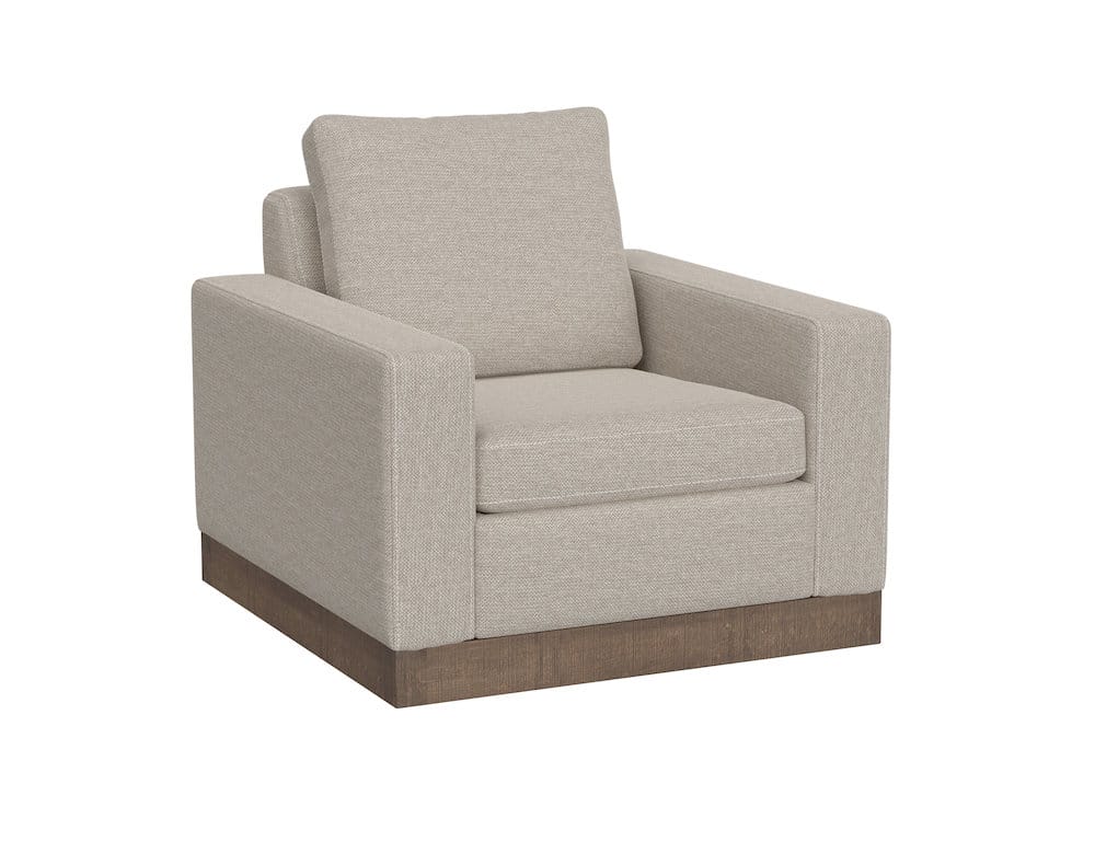 IFD  - Georgia  - Wooden Frame & Base, Armchair  - Beige  - IUP722-ACH-161 view 1