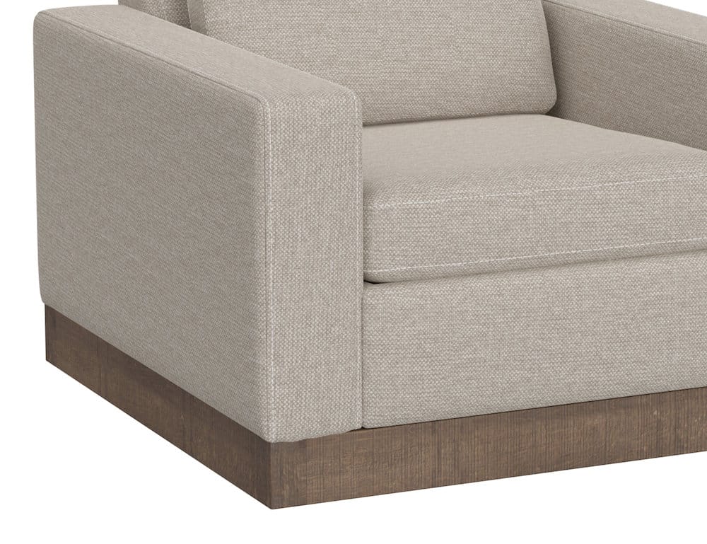 IFD  - Georgia  - Wooden Frame & Base, Armchair  - Beige  - IUP722-ACH-161 view 3