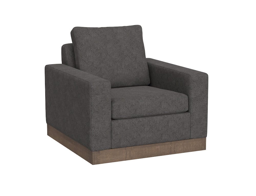 IFD  - Georgia  - Wooden Frame & Base, Armchair  - Gray  - IUP722-ACH-121 view 1