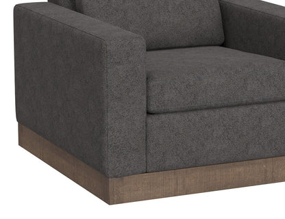 IFD  - Georgia  - Wooden Frame & Base, Armchair  - Gray  - IUP722-ACH-121 view 3