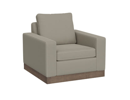IFD  - Georgia  - Wooden Frame & Base, Armchair  - Gray  - IUP722-ACH-151 view 1