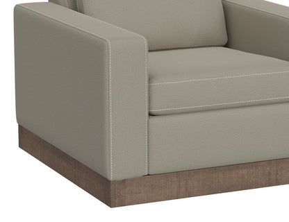 IFD  - Georgia  - Wooden Frame & Base, Armchair  - Gray  - IUP722-ACH-151 view 3