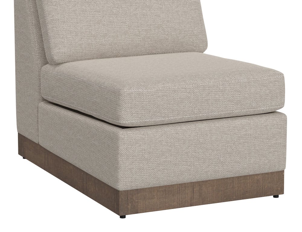 IFD  - Georgia  - Wooden Frame & Base, Armless Chair  - Beige  - IUP722-ALC-161 view 3