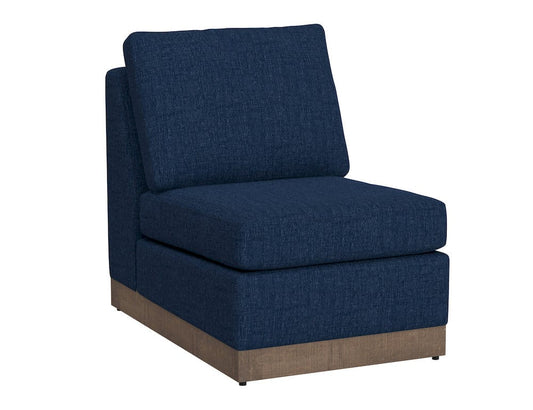 IFD  - Georgia  - Wooden Frame & Base, Armless Chair  - Blue  - IUP722-ALC-221 view 1