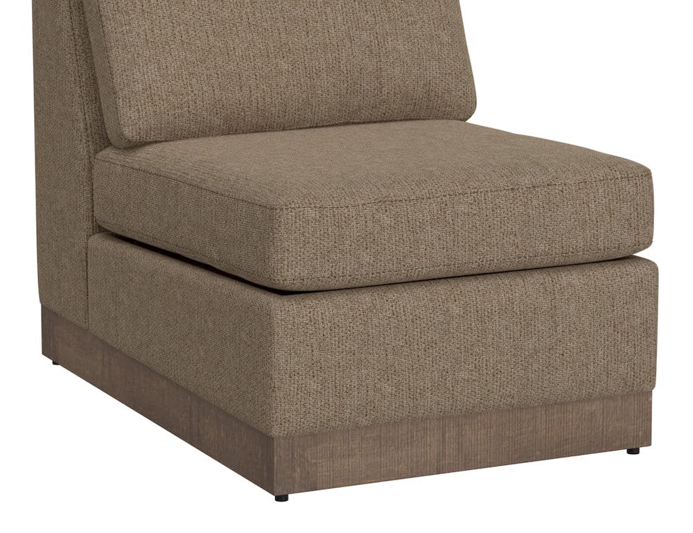 IFD  - Georgia  - Wooden Frame & Base, Armless Chair  - Brown  - IUP722-ALC-152 view 3