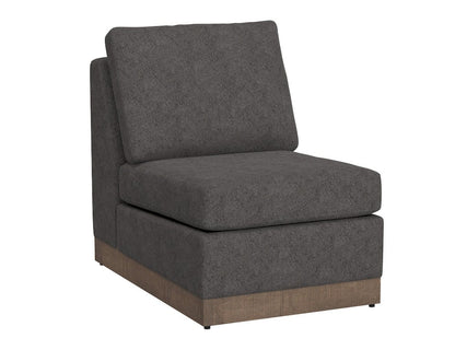 IFD  - Georgia  - Wooden Frame & Base, Armless Chair  - Gray  - IUP722-ALC-121 view 1