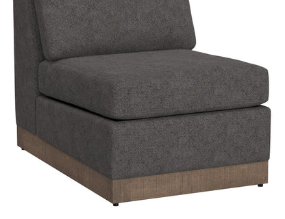 IFD  - Georgia  - Wooden Frame & Base, Armless Chair  - Gray  - IUP722-ALC-121 view 3