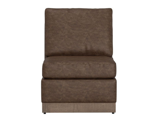 IFD - Georgia - Wooden Frame & Base, Armless Chair in Chocolate Brown - IUP722-ALC-212 view 2