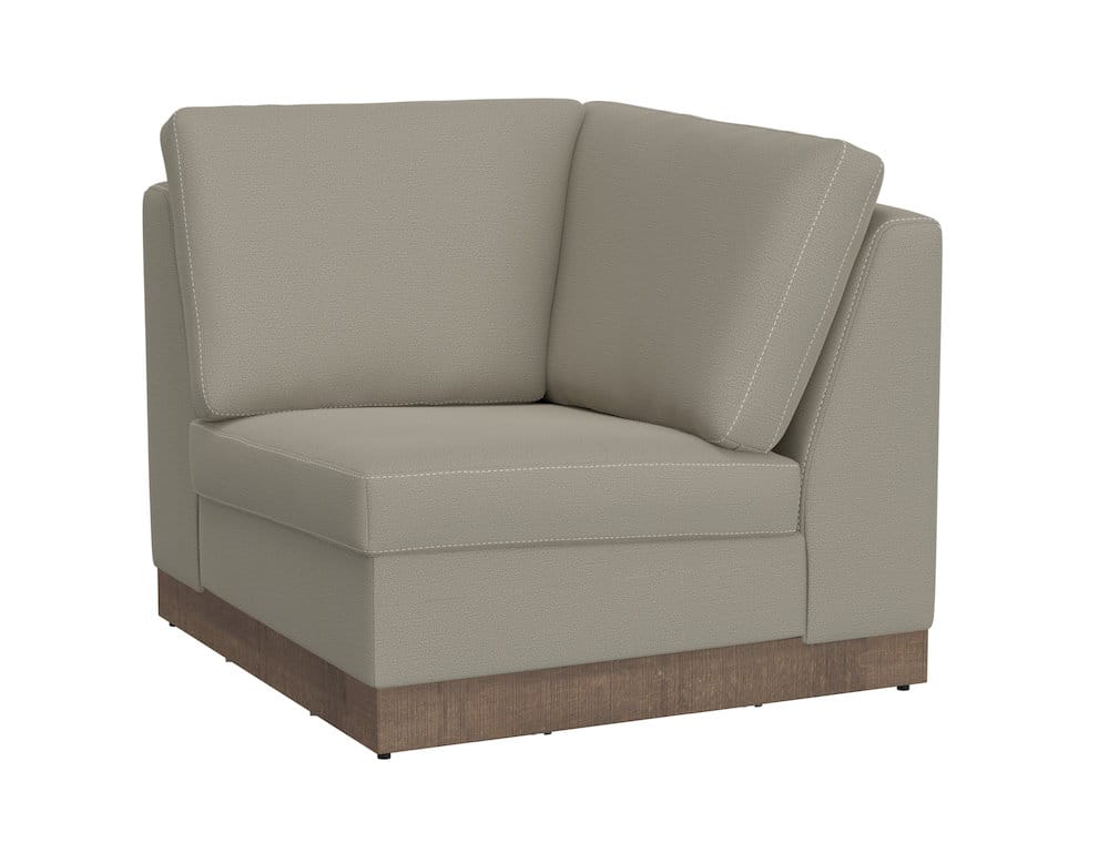 IFD  - Georgia  - Wooden Frame & Base, Corner Square Wedge  - Beige  - IUP722-WDG-SQ-151 view 1