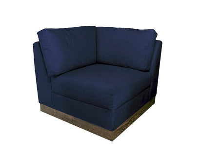 IFD  - Georgia  - Wooden Frame & Base, Corner Square Wedge  - Blue  - IUP722-WDG-SQ-221 view 1