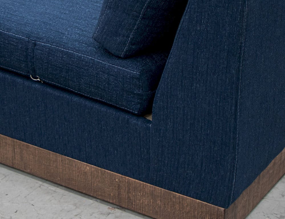 IFD  - Georgia  - Wooden Frame & Base, Corner Square Wedge  - Blue  - IUP722-WDG-SQ-221 view 4