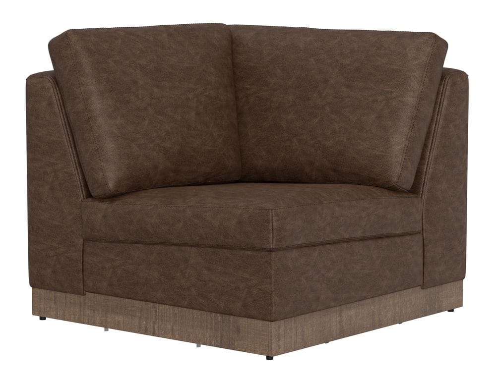 IFD - Georgia - Wooden Frame & Base, Corner Square Wedge in Chocolate Brown - IUP722-WDG-SQ-212 view 1