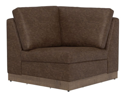 IFD - Georgia - Wooden Frame & Base, Corner Square Wedge in Chocolate Brown - IUP722-WDG-SQ-212 view 1