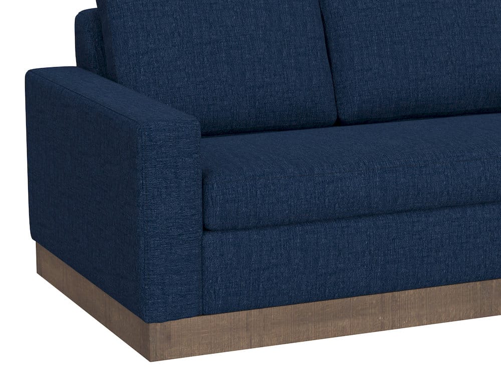 IFD  - Georgia  - Wooden Frame & Base, Sectional Left-Arm Loveseat  - Blue  - IUP722-LOV-LF-221 view 3