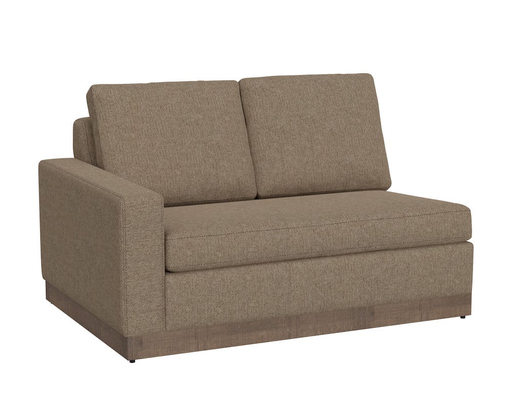 IFD  - Georgia  - Wooden Frame & Base, Sectional Left-Arm Loveseat  - Brown  - IUP722-LOV-LF-152 view 1