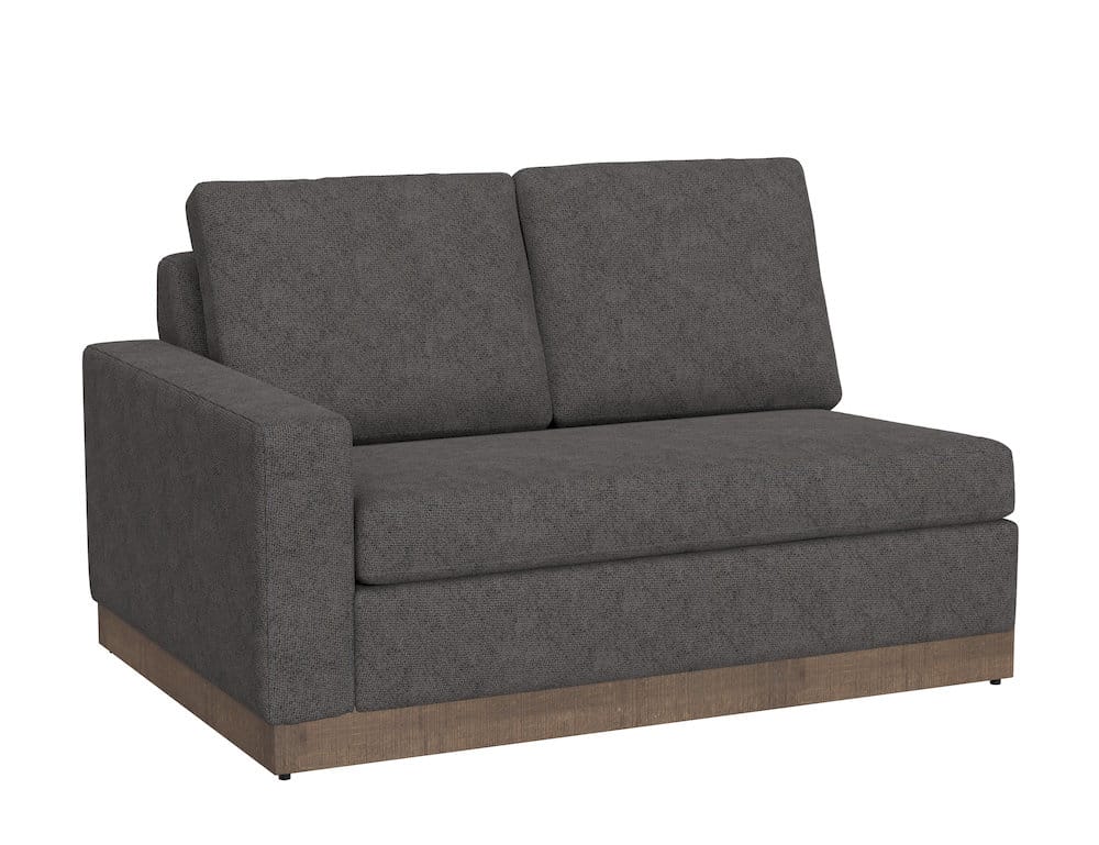 IFD  - Georgia  - Wooden Frame & Base, Sectional Left-Arm Loveseat  - Gray  - IUP722-LOV-LF-121 view 1