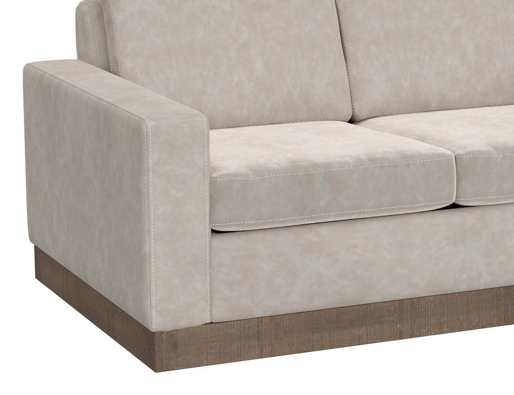 IFD  - Georgia  - Wooden Frame & Base, Sectional Left-Arm Loveseat  - Gray  - IUP722-LOV-LF-210 view 3