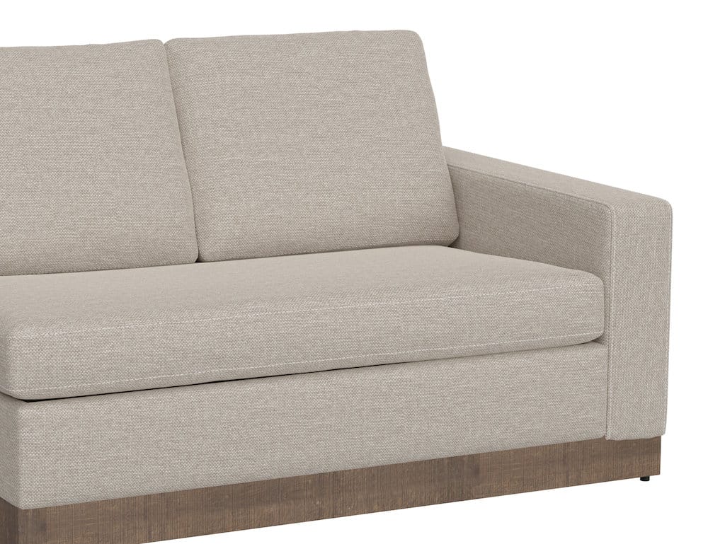 IFD  - Georgia  - Wooden Frame & Base, Sectional Right-Arm Loveseat  - Beige  - IUP722-LOV-RT-161 view 3