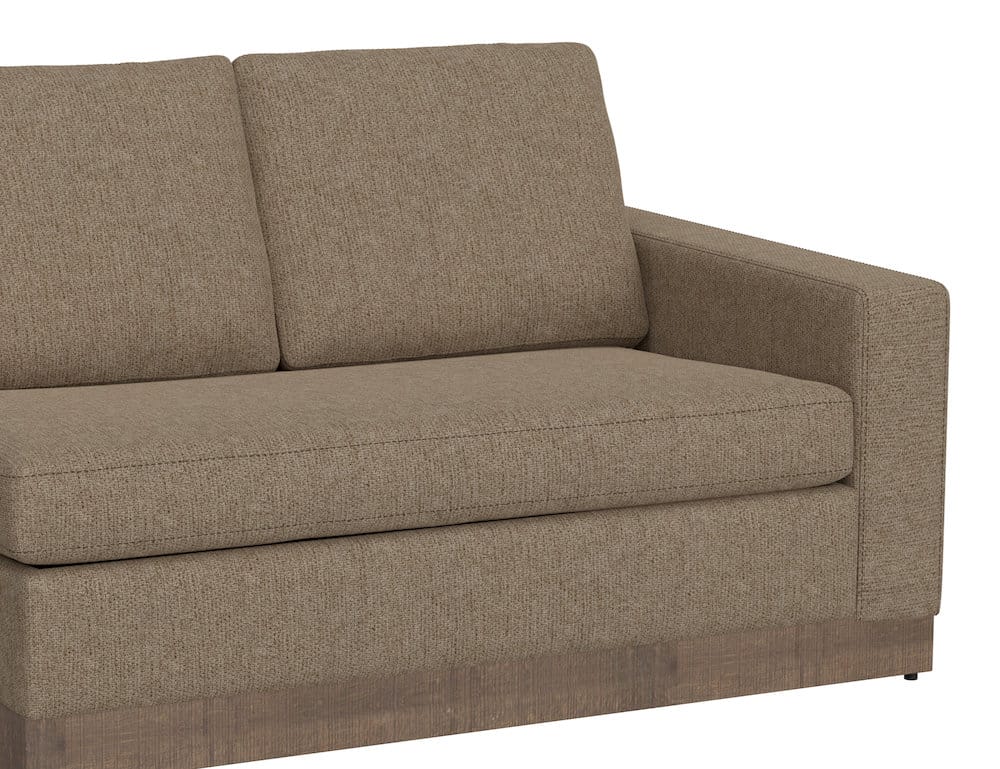 IFD  - Georgia  - Wooden Frame & Base, Sectional Right-Arm Loveseat  - Brown  - IUP722-LOV-RT-152 view 3