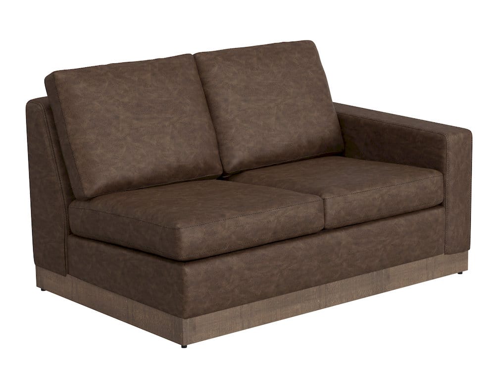 IFD  - Georgia  - Wooden Frame & Base, Sectional Right-Arm Loveseat  - Brown  - IUP722-LOV-RT-212 view 1