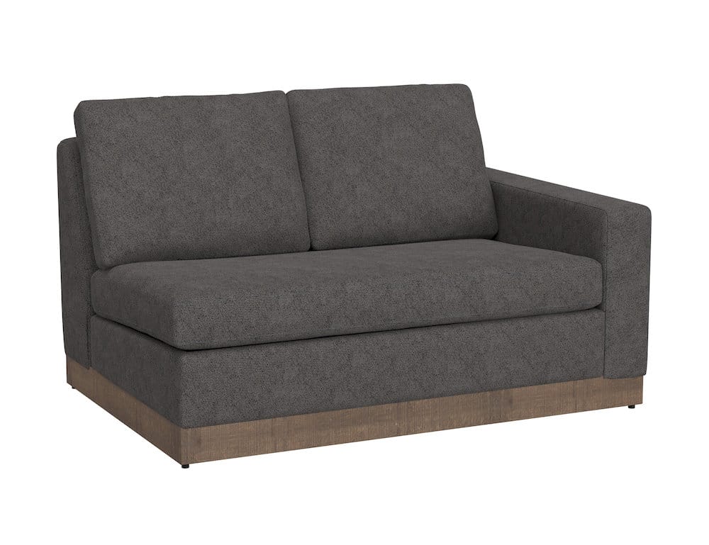 IFD  - Georgia  - Wooden Frame & Base, Sectional Right-Arm Loveseat  - Gray  - IUP722-LOV-RT-121 view 1