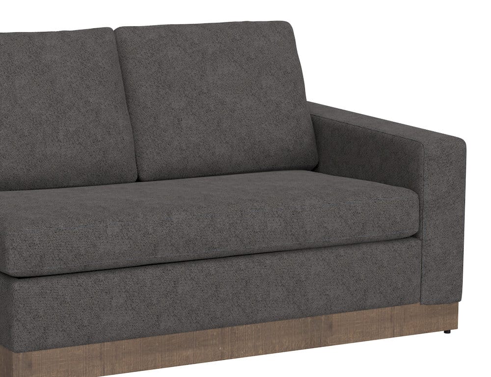 IFD  - Georgia  - Wooden Frame & Base, Sectional Right-Arm Loveseat  - Gray  - IUP722-LOV-RT-121 view 3