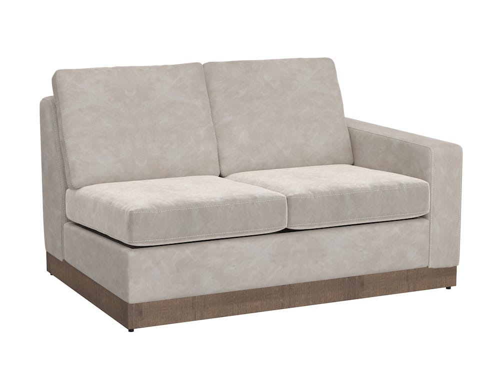 IFD  - Georgia  - Wooden Frame & Base, Sectional Right-Arm Loveseat  - Gray  - IUP722-LOV-RT-210 view 1