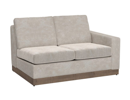 IFD  - Georgia  - Wooden Frame & Base, Sectional Right-Arm Loveseat  - Gray  - IUP722-LOV-RT-210 view 1