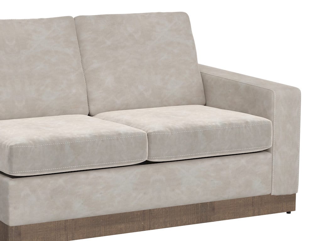 IFD  - Georgia  - Wooden Frame & Base, Sectional Right-Arm Loveseat  - Gray  - IUP722-LOV-RT-210 view 3