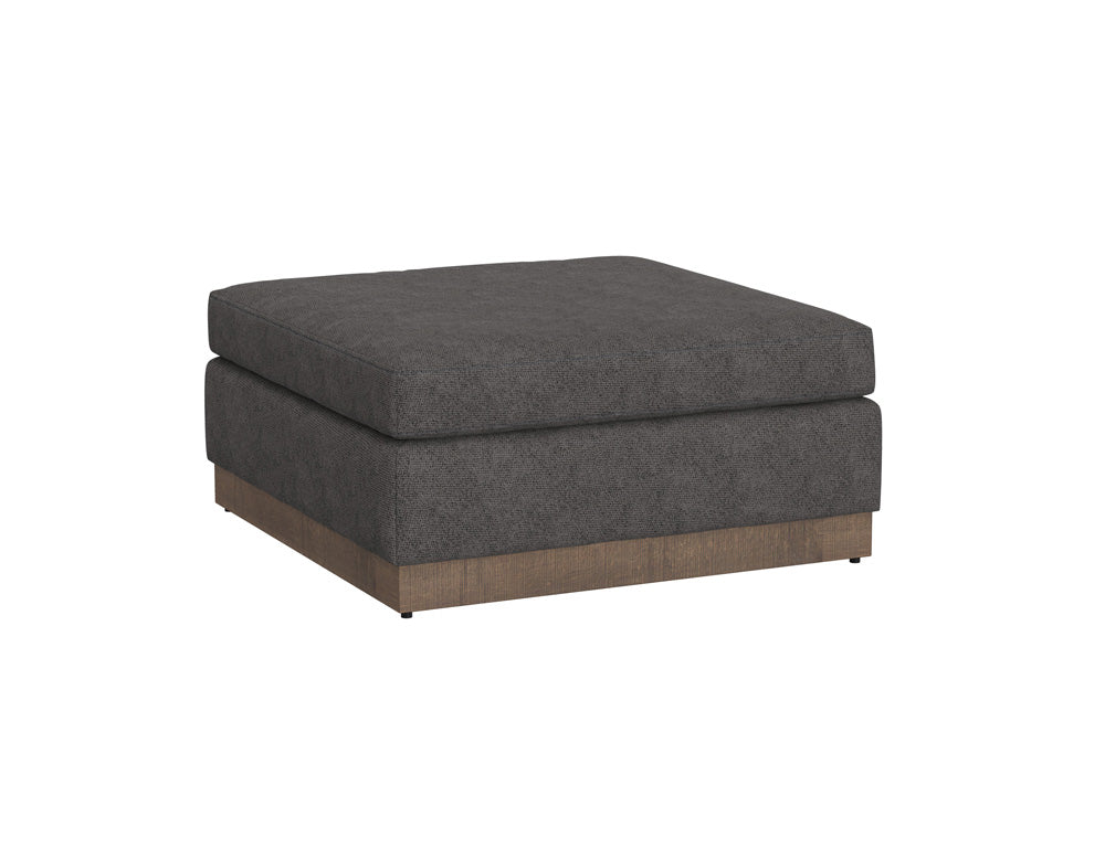 IFD - Georgia - Wooden Frame & Base, Upholstered Square Ottoman - IUP722-OTT-121 view 1