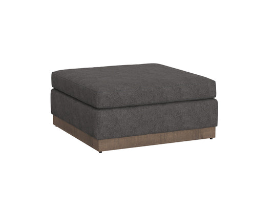 IFD - Georgia - Wooden Frame & Base, Upholstered Square Ottoman - IUP722-OTT-121 view 1
