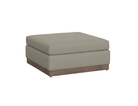 IFD - Georgia - Wooden Frame & Base, Upholstered Square Ottoman - IUP722-OTT-151 view 1