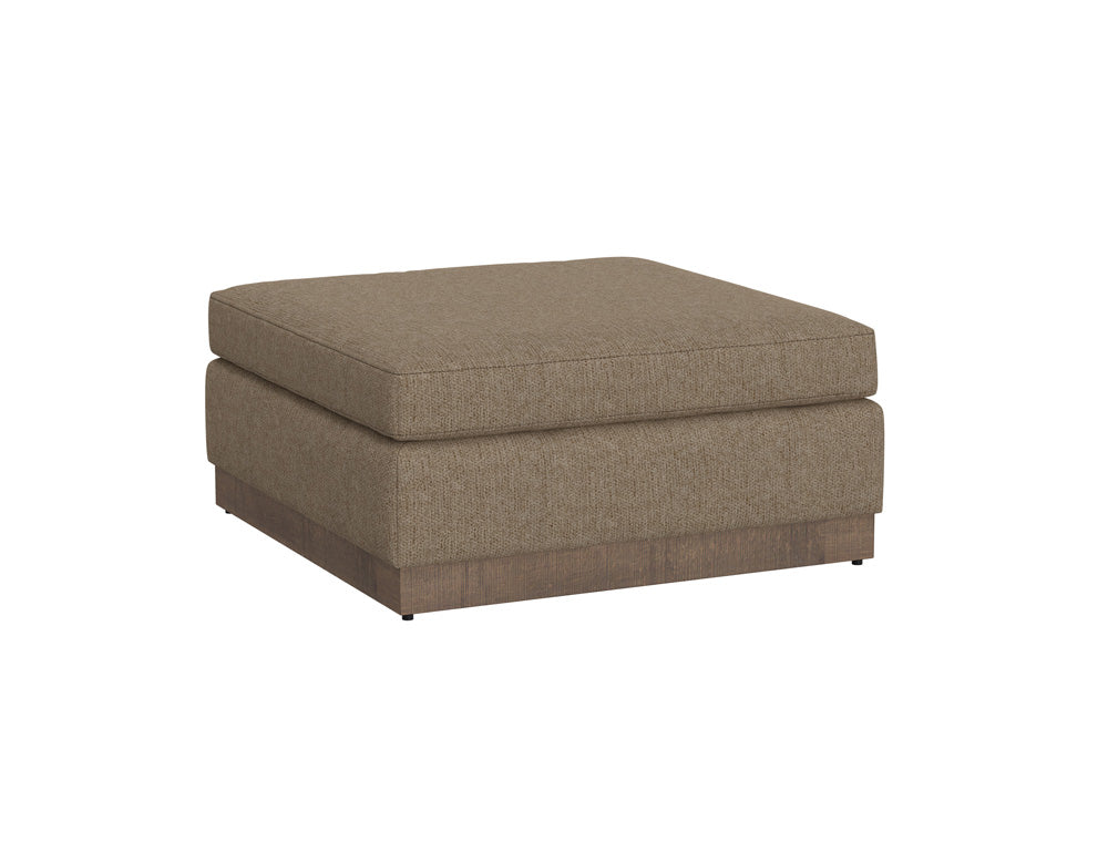 IFD - Georgia - Wooden Frame & Base, Upholstered Square Ottoman - IUP722-OTT-152 view 1