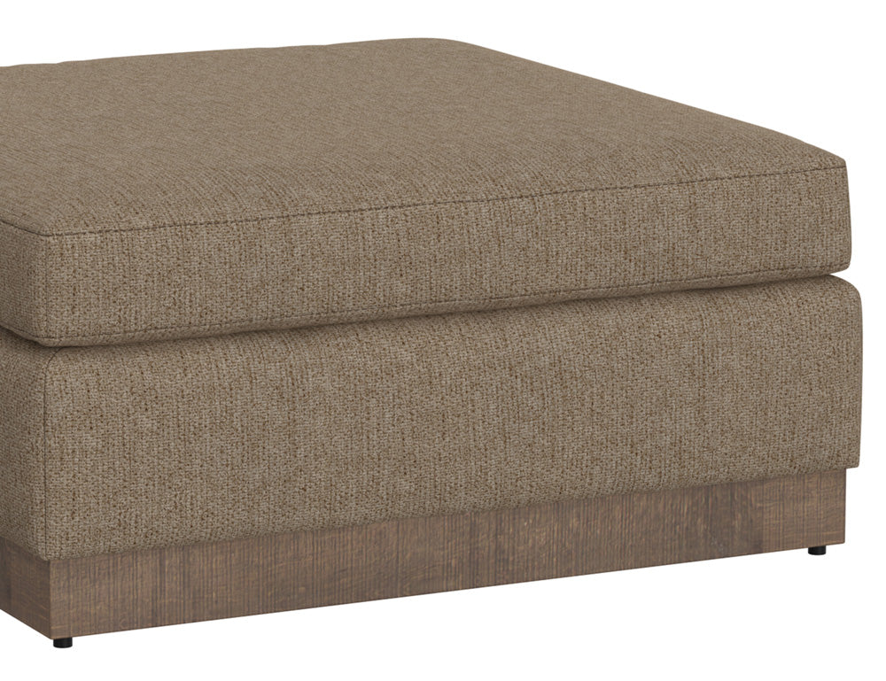 IFD - Georgia - Wooden Frame & Base, Upholstered Square Ottoman - IUP722-OTT-152 view 3