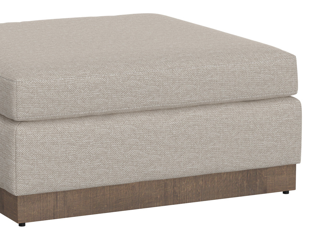 IFD - Georgia - Wooden Frame & Base, Upholstered Square Ottoman - IUP722-OTT-161 view 3
