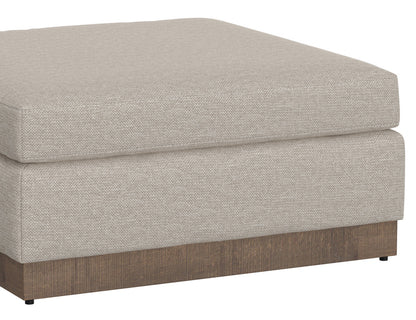 IFD - Georgia - Wooden Frame & Base, Upholstered Square Ottoman - IUP722-OTT-161 view 3