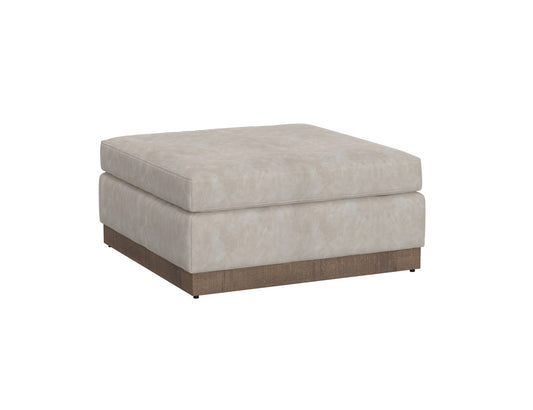 IFD - Georgia - Wooden Frame & Base, Upholstered Square Ottoman - IUP722-OTT-210 view 1