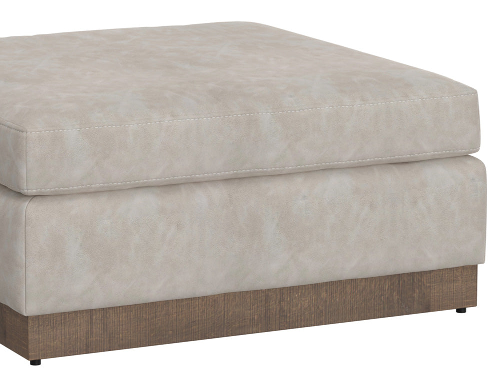 IFD - Georgia - Wooden Frame & Base, Upholstered Square Ottoman - IUP722-OTT-210 view 3