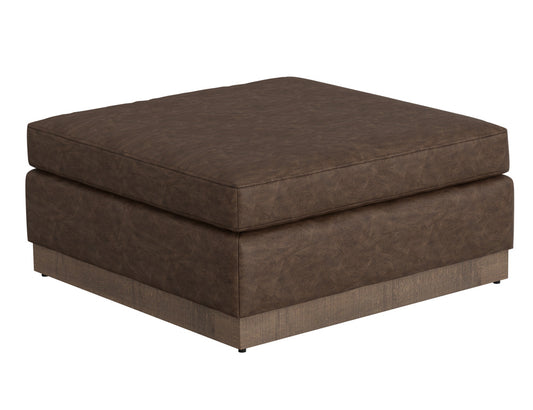 IFD - Georgia - Wooden Frame & Base, Upholstered Square Ottoman - IUP722-OTT-212 view 1