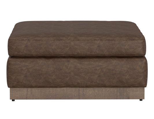 IFD - Georgia - Wooden Frame & Base, Upholstered Square Ottoman - IUP722-OTT-212 view 2